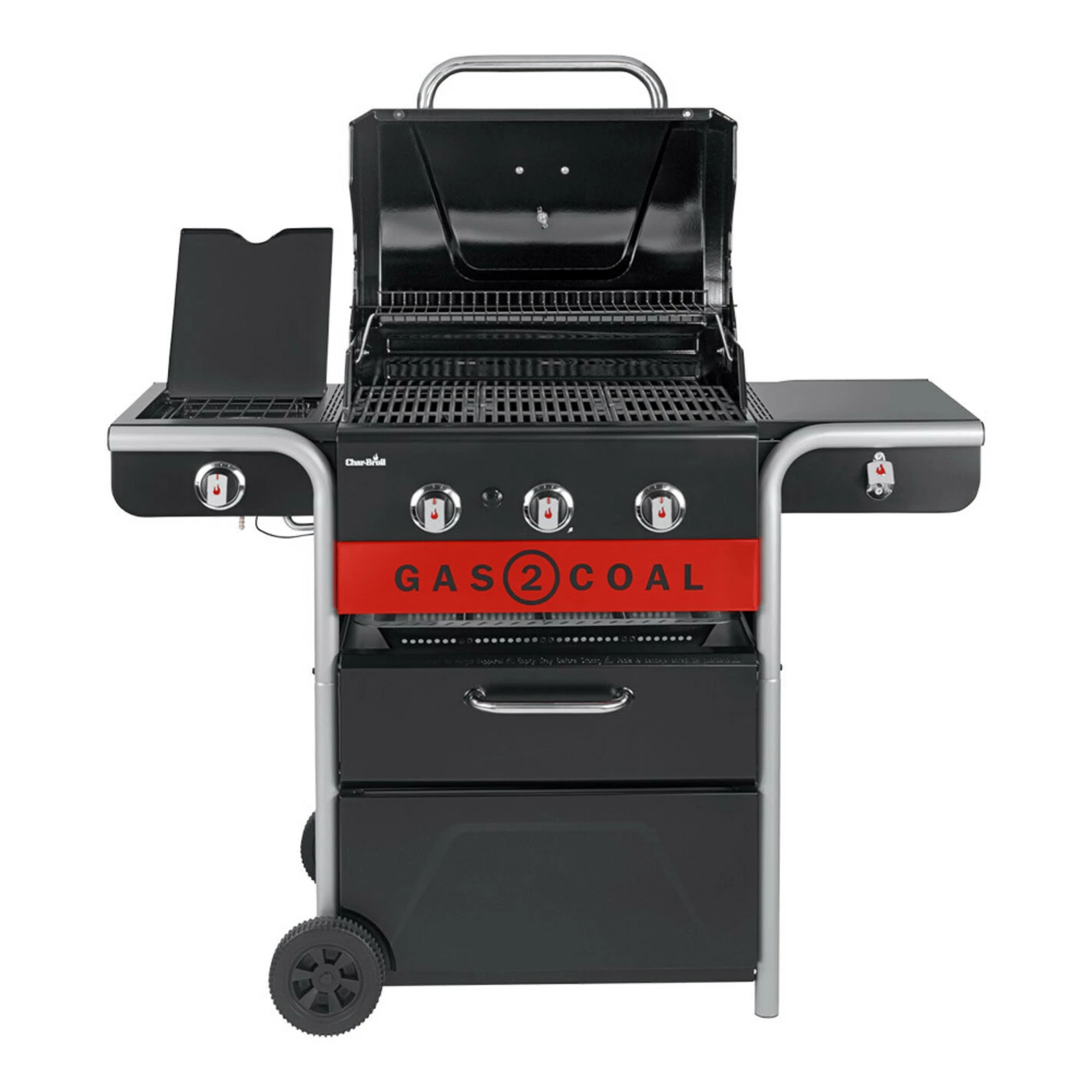 Barbecue Hybride Gaz Et Charbon De Bois Gas2Coal 2.0 330 - Char-Broil – Image 3