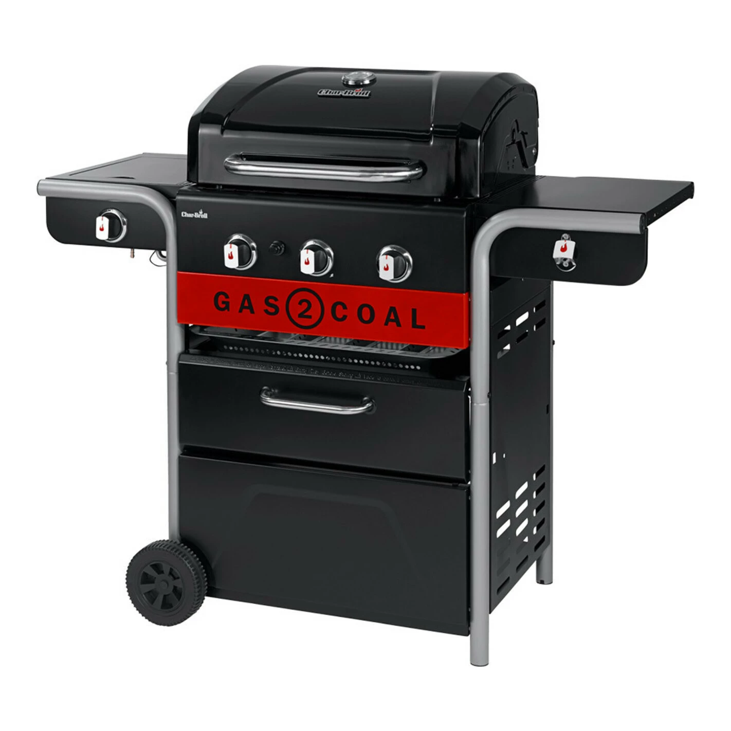 Barbecue Hybride Gaz Et Charbon De Bois Gas2Coal 2.0 330 - Char-Broil – Image 4