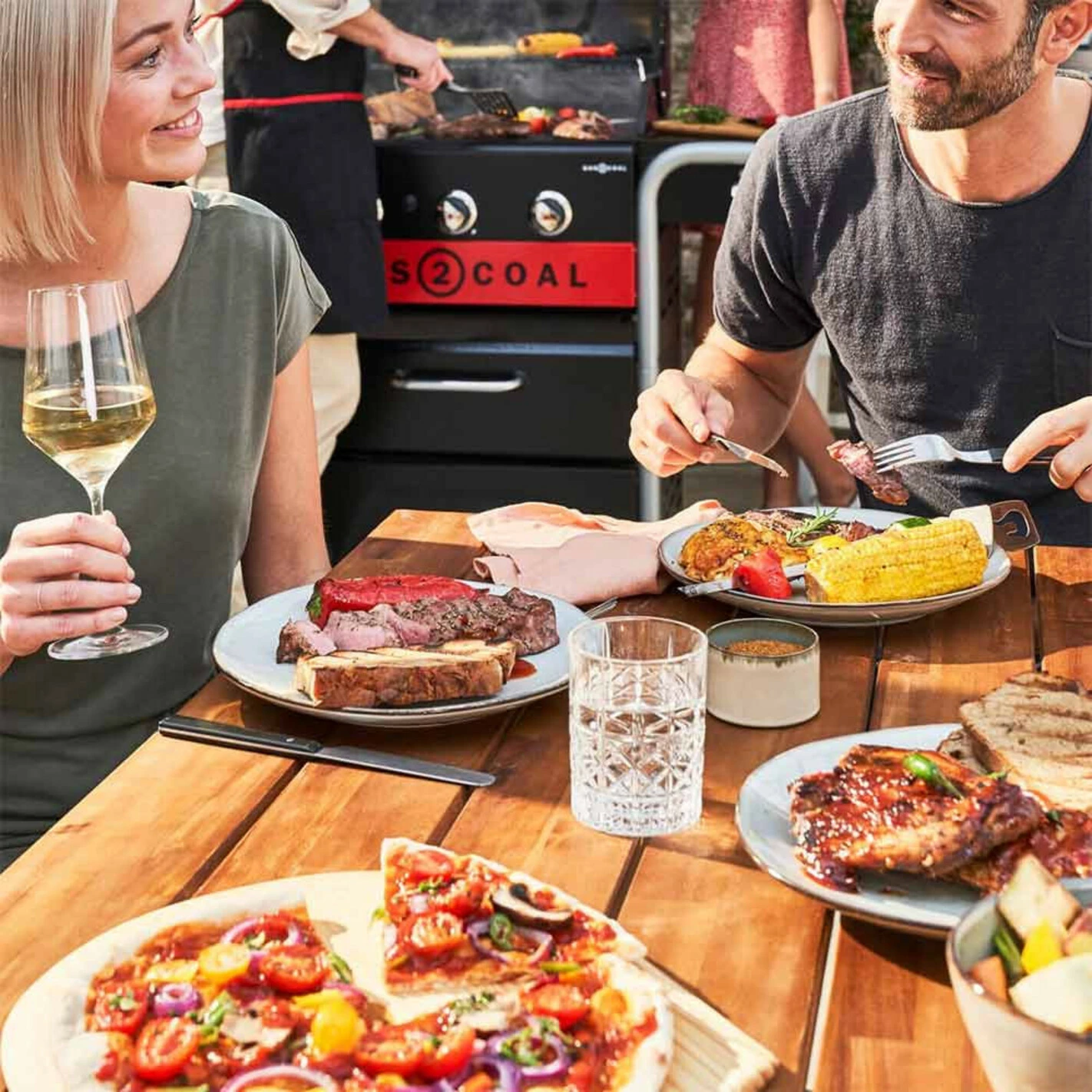 Barbecue Hybride Gaz Et Charbon De Bois Gas2Coal 2.0 330 - Char-Broil – Image 7