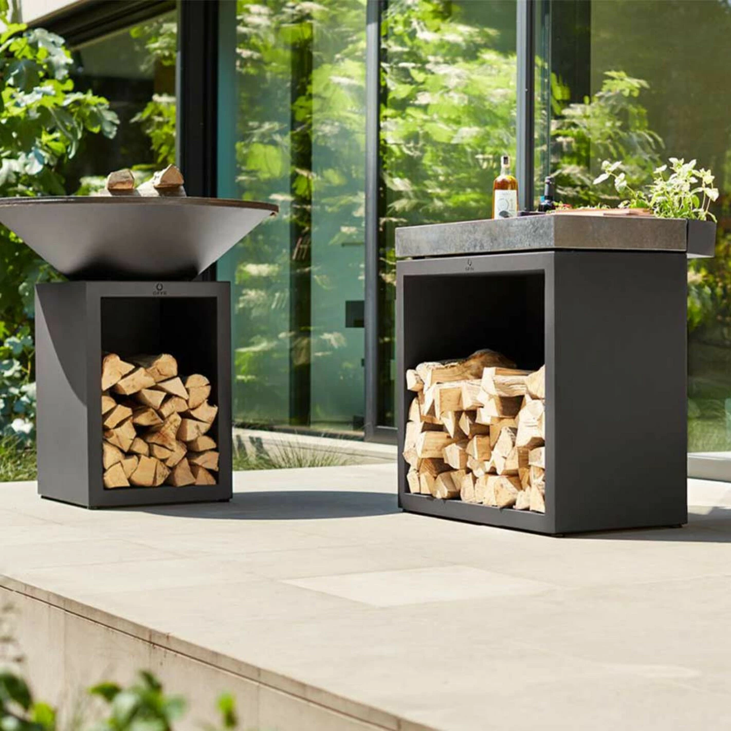 Billot Noir 90 Cm Céramique Anthracite - Ofyr – Image 2