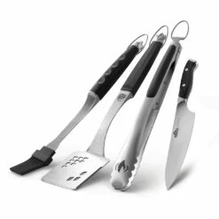 Pince + Couteau + Spatule + Pinceau Premium En Inox - Napoleon*