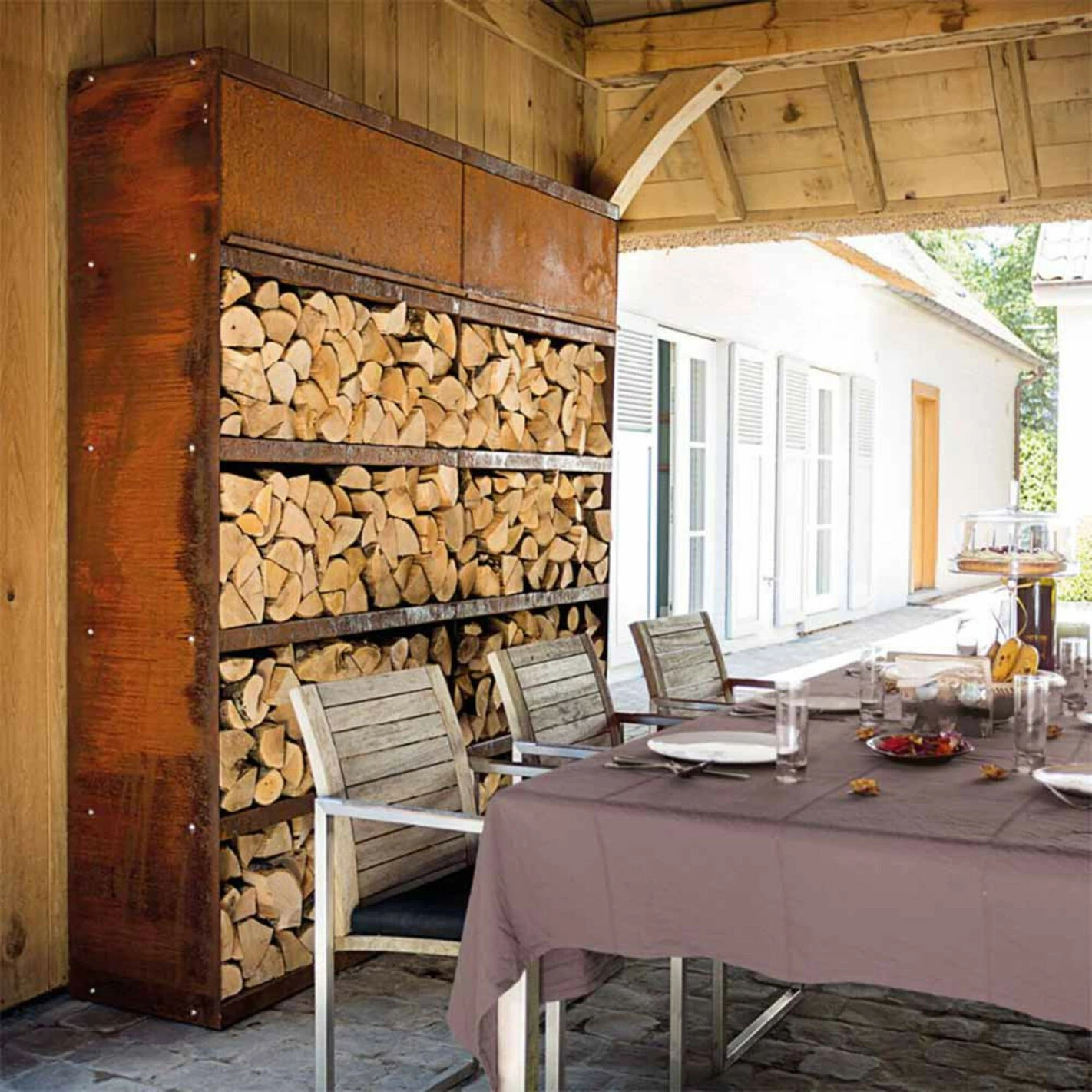 Etagère Range Bois Corten 200 - Ofyr – Image 2