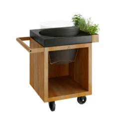 Table Corten Pro 65 Béton Kamado The Bastard - Ofyr