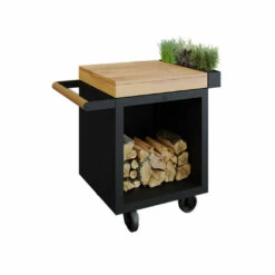 Table Mise En Place Noire Pro 65 Bois De Teck - Ofyr